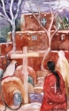 Pueblo with Cross