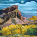 Pale Moon in Pueblo Land