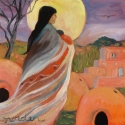 Pueblo Madonna by Moonlight