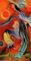 Red Sun with Spirits