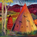 Taos Tipi at Dusk