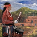 Pueblo Drummer—Taos
