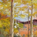 Pueblo with Aspens